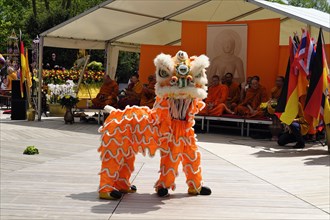 Chinese dragon at the Vesak festival of the Thai community in the Westpark
