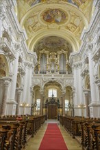 View of the Bruckner organ in the Baroque church of the Augustinian Canons' Monastery of St. Florian