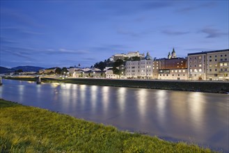Salzburg at blue hour