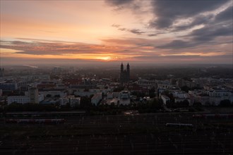 Magdeburg Cathedral at sunrise