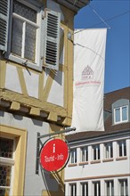 Town hall with flag