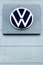Logo of listed car manufacturer traded on DAX stock exchange Volkswagen AG Car brand VW