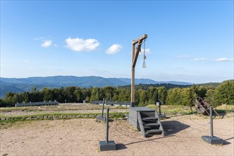 Execution site with gallows at the former Natzweiler-Struthof concentration camp