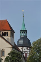 Historic town tower and landmark