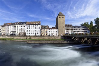 Long exposure of Quai Turckheim and Canal du Faux-Rempart in Strasbourg