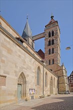 Spires of the Gothic town church of St. Dionys