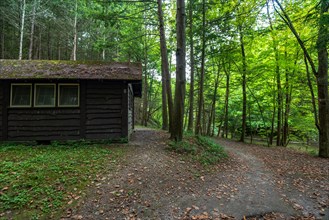 Robert H. Treman State Park: Camping area cabins. Tompkins County