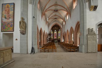 Interior view of Gothic town church