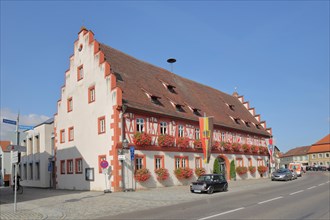 Renaissance Old Town Hall with German National Flag