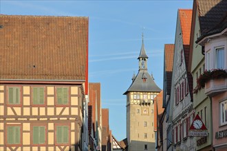 Half-timbered houses and Upper Gate Tower