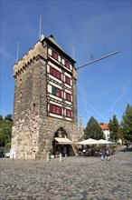 Gothic Schelztor built 1228 with restaurant