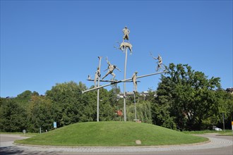 Sculpture Friedrich Hoelderlin by Peter Lenk 2003