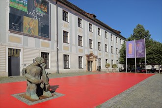 Preacher Museum and former Dominican Monastery and sculpture Nighthart by Dietrich Klinge 2001