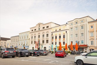Row of houses on the main square