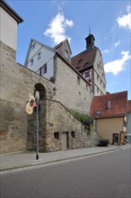 Historic town wall and town hall