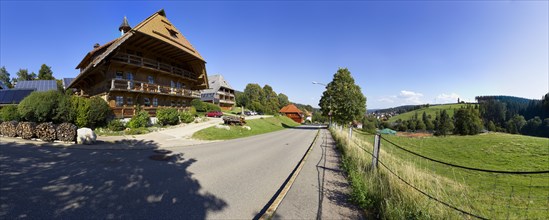 Black Forest House and View of Schonach in the Black Forest