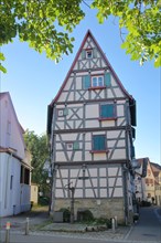 Historic half-timbered house Haus am Gumpbrunnen
