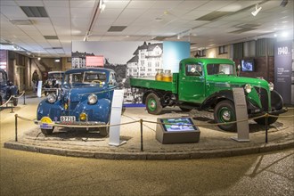 Historic vehicles at the Volvo Museum