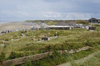 View from the Georgshoehe onto the beach and the dune landscape