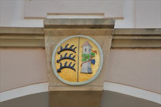 City coat of arms on the town hall