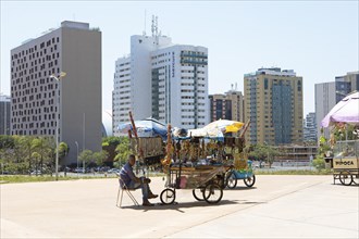 Souvenir sellers in Brasilia