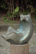 Sculpture ball bear by Peter Vollert 1991
