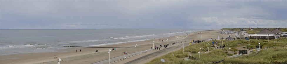 View from the Georgshoehe onto the beach and the coast