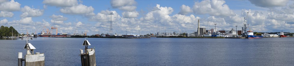 Panorama of the industrial harbour