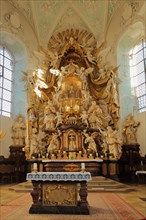 High altar of baroque basilica