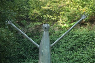 Sculpture Slim figure by Heinrich Kirchner 1980