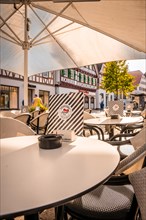Eiscafe Adria in historic half-timbered town