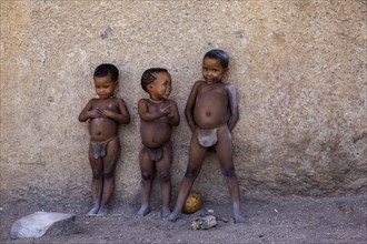 Three San children