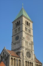 Church tower of the neo-Romanesque Holy Spirit Church