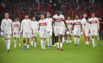 Disappointment after the end of the match among VfB Stuttgart players