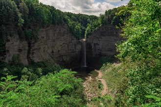Taughannock Falls State Park: view from Falls Overlook. Ulysses