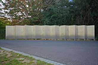 Sculpture by Stefan Schwerdtfeger with inscription