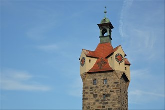 Historic tower with clocks