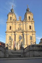 Baroque basilica with twin towers