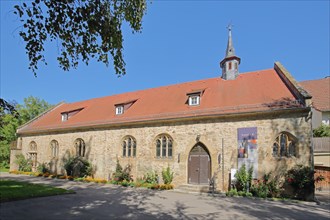 Historic monastery courtyard