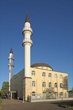 Islamic mosque with minarets