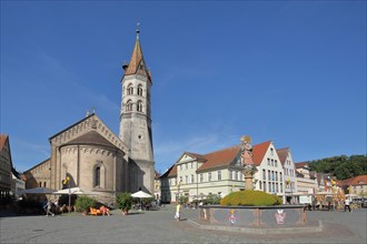 Market Square with St. Mary's Fountain and Neo-Romanesque St. John's Church