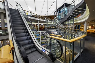 Escalator and stairs in a furniture store