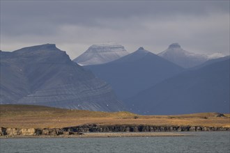 Coastal landscape and mountains