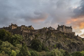 Edinburgh Castle at dusk