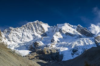 Glaciated peaks of Piz Bernina and Piz Scerscen