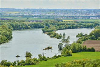 View onto the donau from Donaustauf in early summer