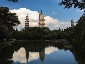 The Three Pagodas of the Chongsheng Monastery in Dali