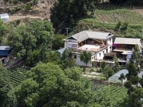 Tibetan farms in Jiabe village