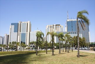Typical high-rise buildings in Brasilia