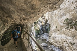 Hiking trail through the Cares Gorge